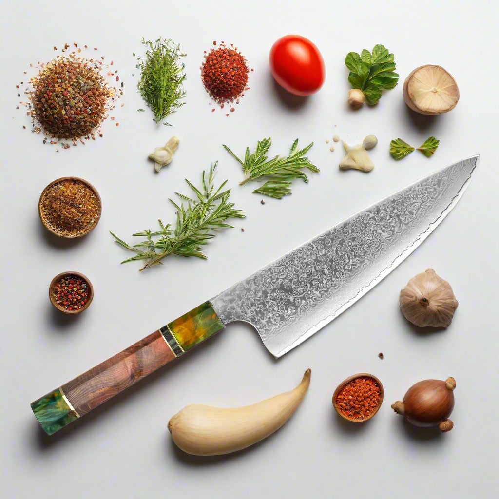 Japanese Damascus Steel Chef Knife Set