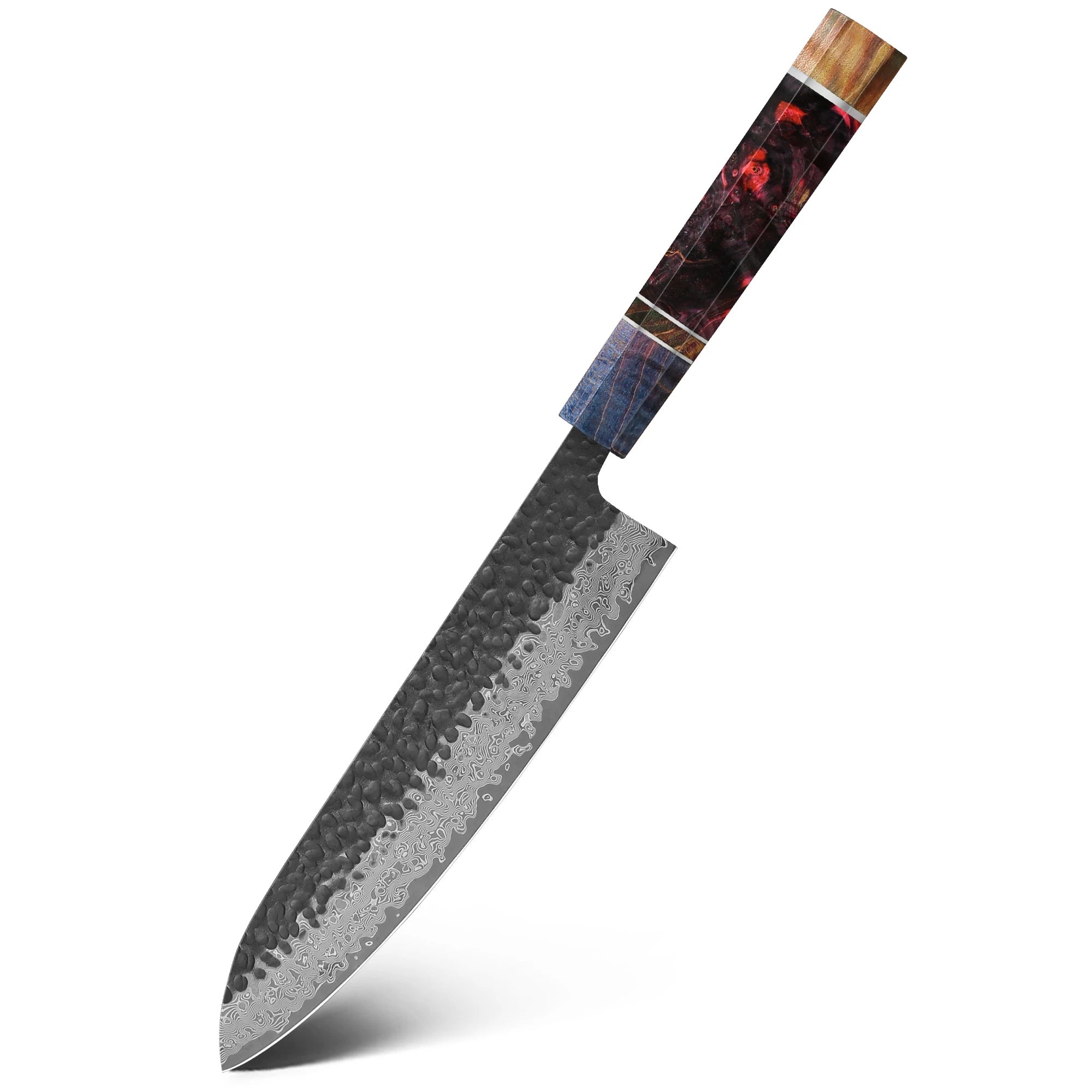 8″ Chef’s Knife – 67-Layer Damascus Steel with Stablewood Handle
