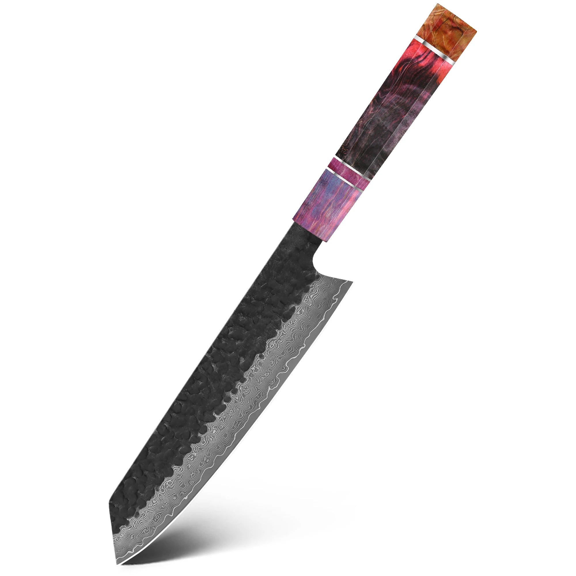 7″ Kiritsuke Knife – 67-Layer Damascus Steel, Stablewood Handle