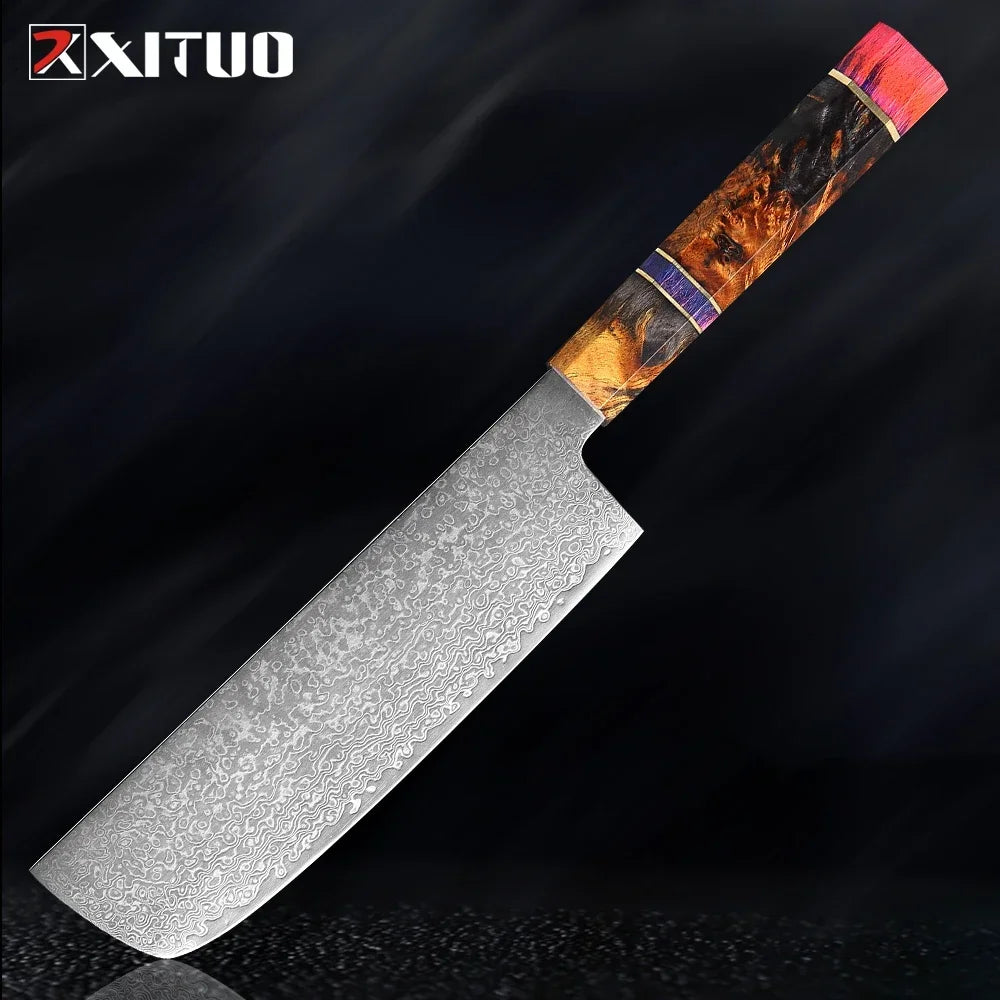 Japanese Chef Knife Set – 67-Layer Damascus Steel