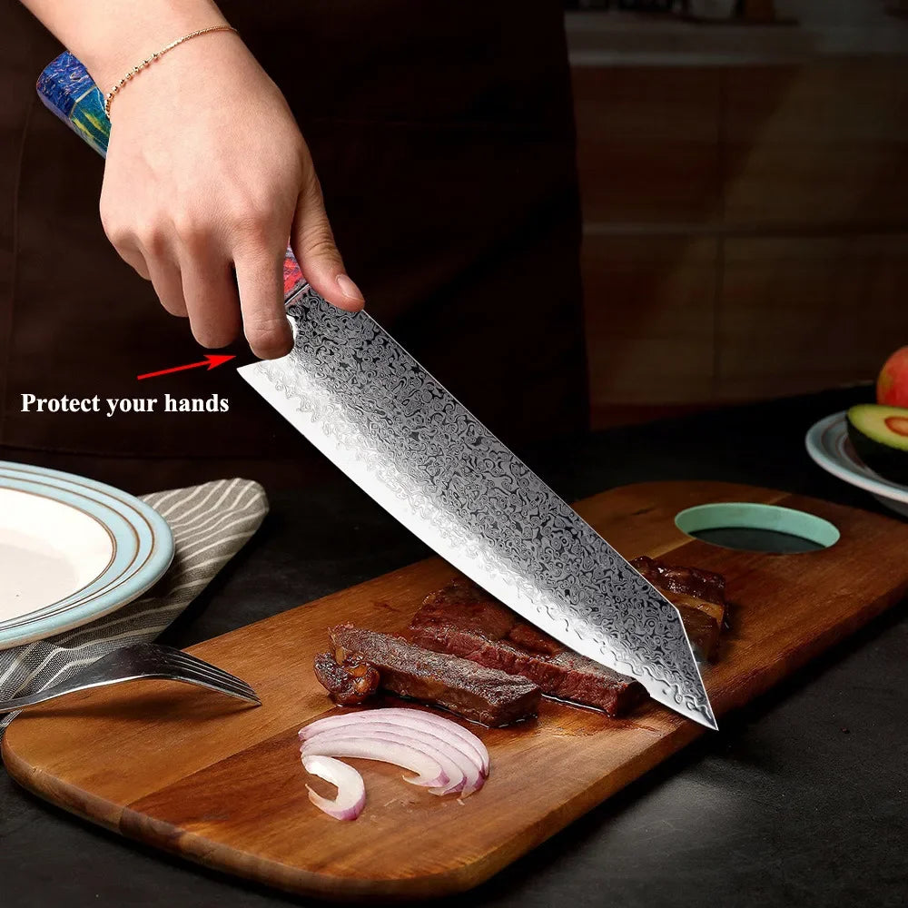 Japanese Chef Knife Set – 67-Layer Damascus Steel